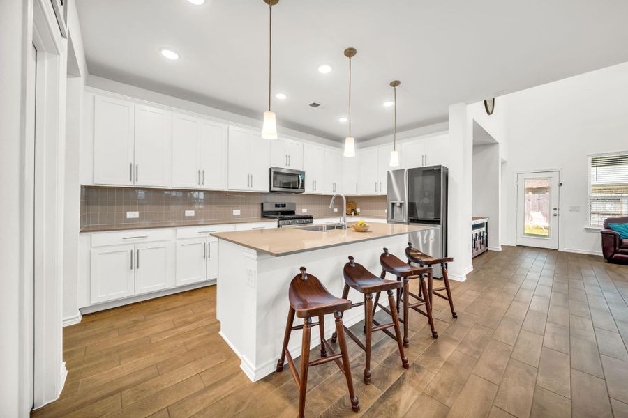 Furnished interior view inside a new home in Mavera, Conroe (Image 13).