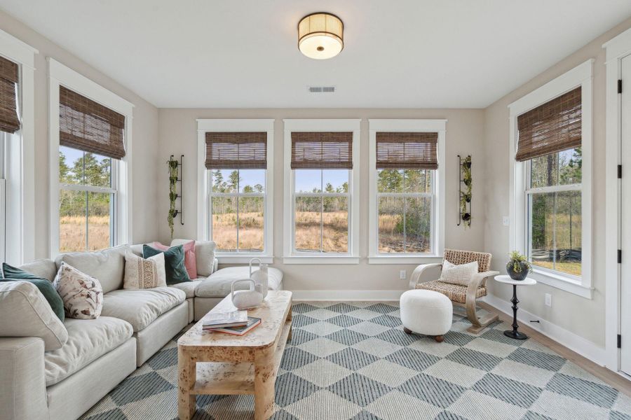 Furnished interior view inside a new home in Tidewater at Lakes of Cane Bay, Summerville (Image 35).