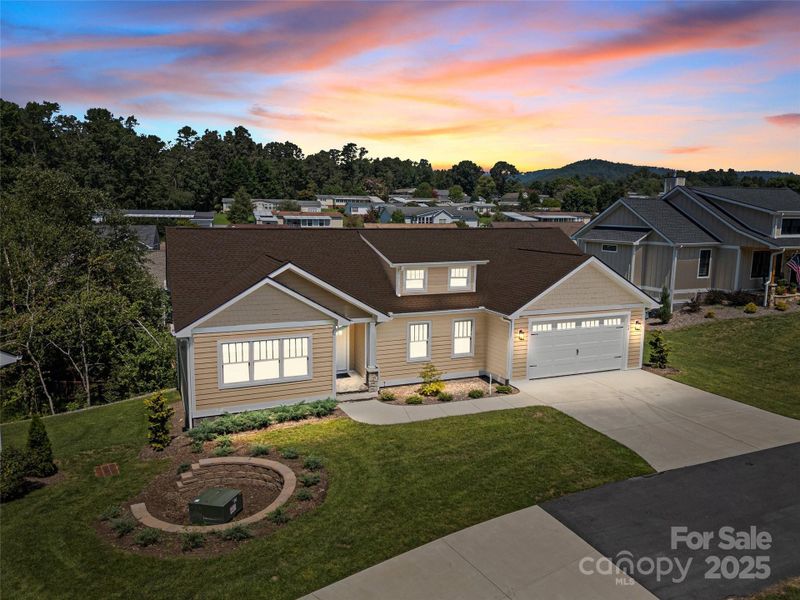 Front exterior of a new home in , Hendersonville, NC, highlighting curb appeal (Image 21). Front exterior of a new home in , Hendersonville, NC, highlighting curb appeal (Image 21).