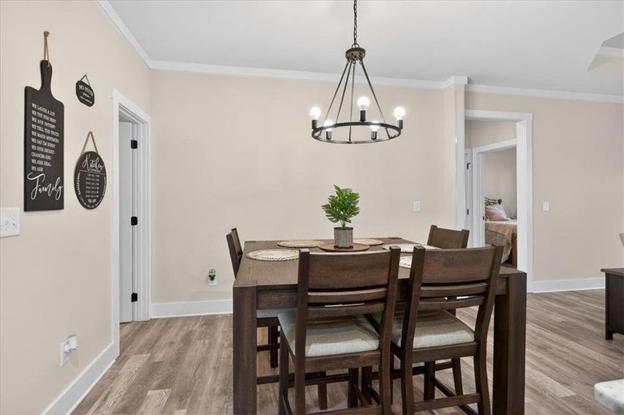 Furnished interior view inside a new home in , Talking Rock (Image 38).