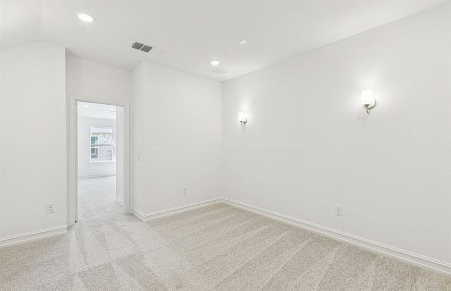 Media room on second level Media room on second level