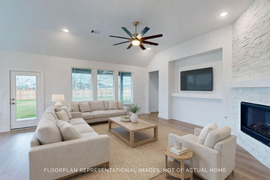 Furnished interior view inside a new home in Lone Star Landing, Montgomery (Image 11).