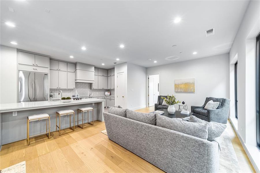 Furnished interior view inside a new home in , Dallas (Image 13).