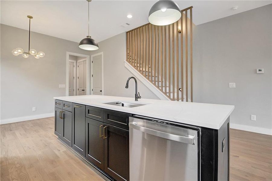 Furnished interior view inside a new home in , Atlanta (Image 53).
