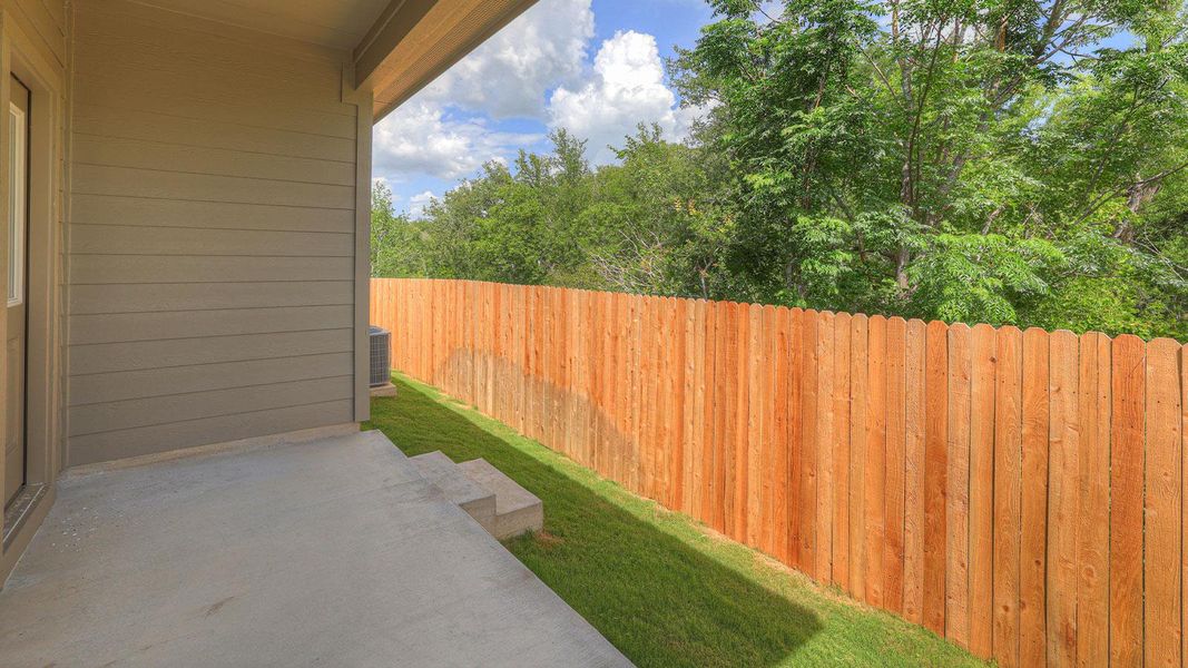 Exterior details and patio area of a home in Bollinger, Maxwell (Image 3).