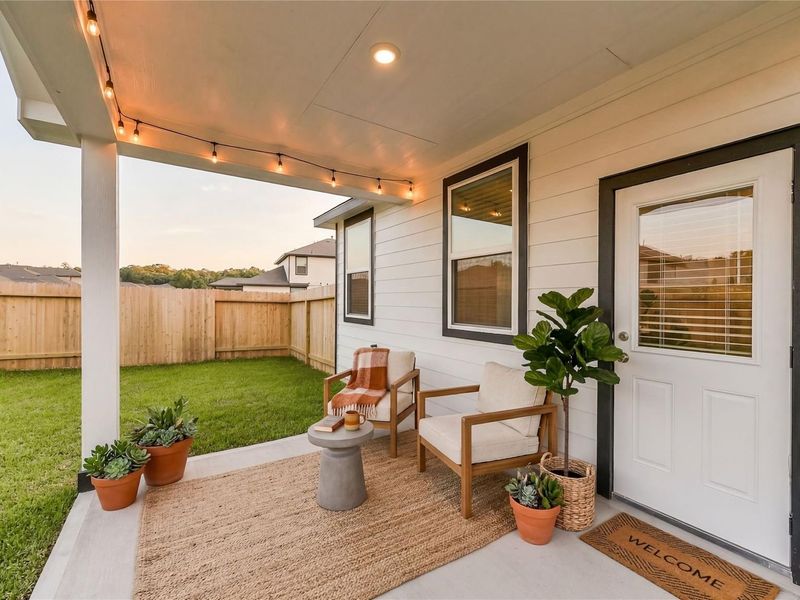 Exterior details and patio area of a home in Liberty Estates, Cleveland (Image 31).