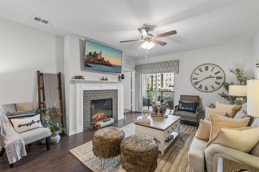 Furnished interior view inside a new home in Gatherings® at Twin Creeks, Allen (Image 4).