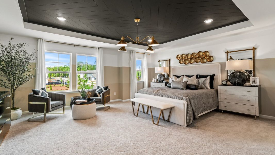 Representative furnished interior of a home built from the Millhaven by DRB Homes in Enclave at Evergreen, Fairburn (Image 26).