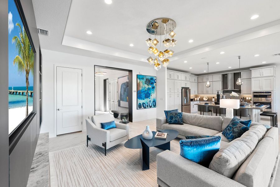 Representative furnished interior of a home built from the Crystal by GL Homes in Valencia Ridge (55+), Wesley Chapel (Image 7).