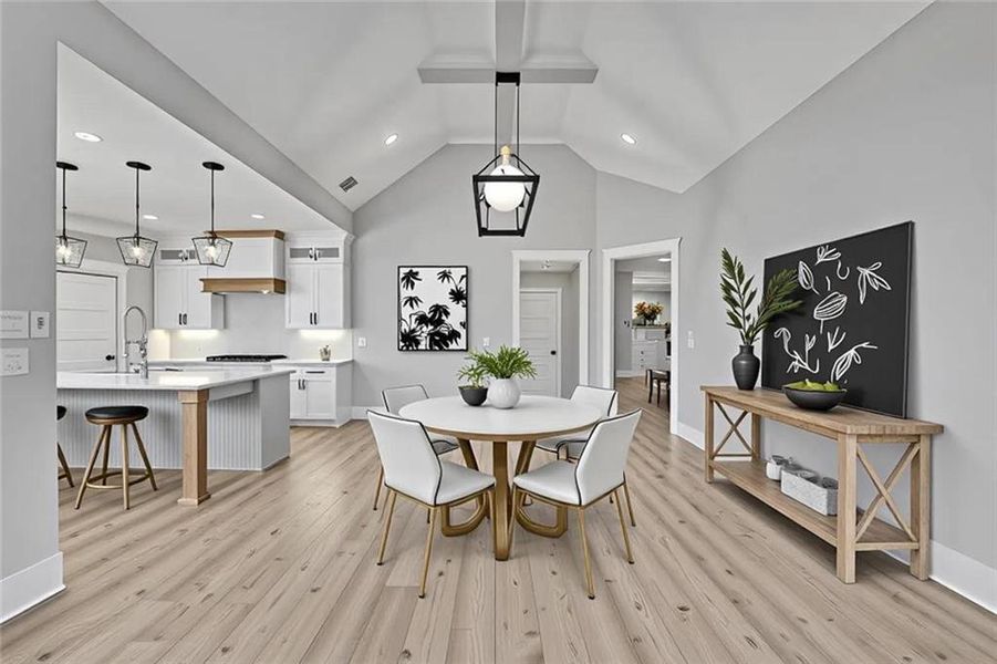 Furnished interior view inside a new home in , Canton (Image 9).