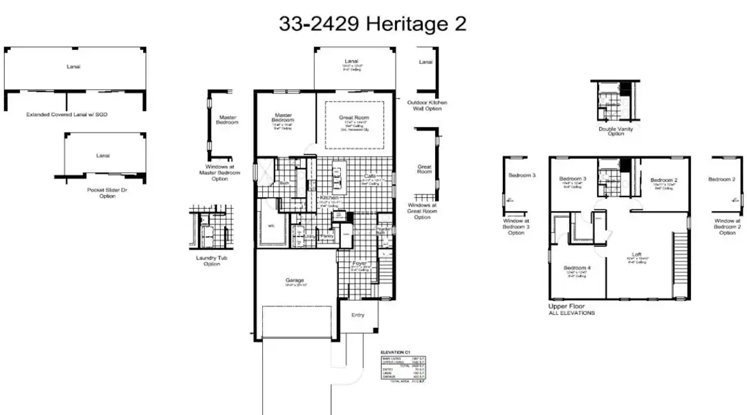 2D floor plan layout of this home in Kingston South Real Estate and Homes for Sale in Estero, FL - Neal Communities, Estero, FL (Image 3).