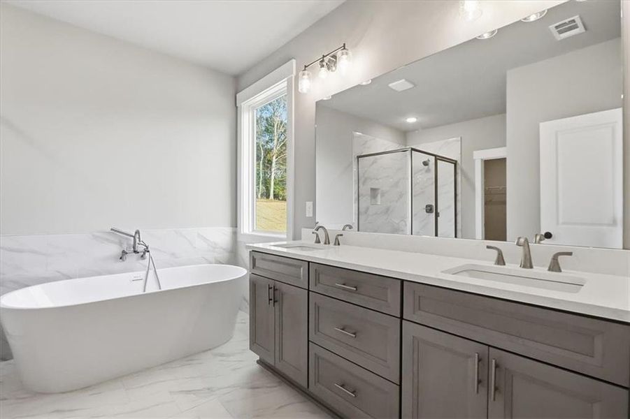 Furnished interior view inside a new home in , Winder (Image 36).
