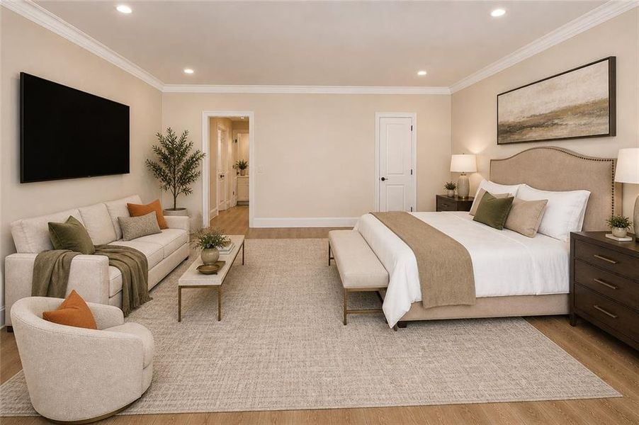 Furnished interior view inside a new home in , Atlanta (Image 15).