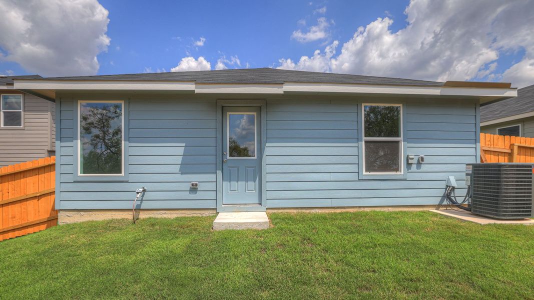 Representative exterior photo of a completed home built from the The Caprock by D.R. Horton in Ladera, Luling, TX (Image 13).