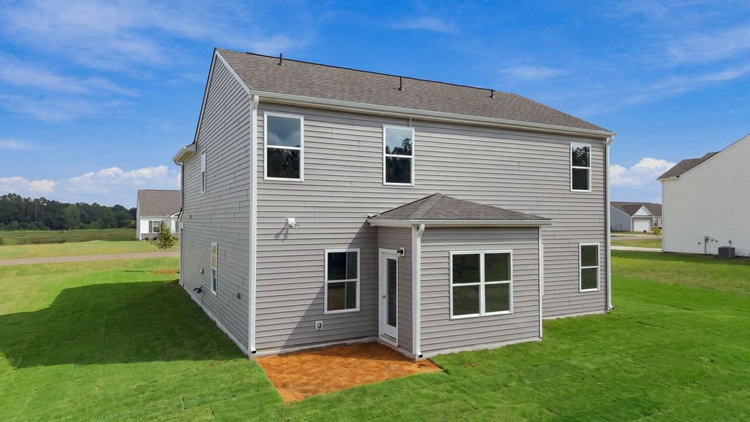 Exterior details and patio area of a home in Beaver Dam Crossing, Bailey (Image 4).