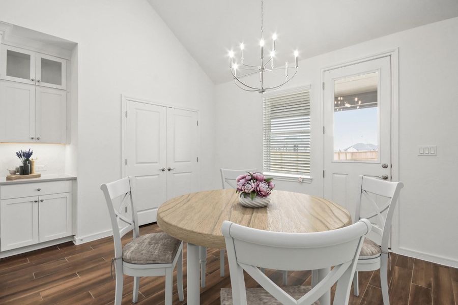 Sun-lit dining area (*Photo not of actual home and used for illustration purposes only.)