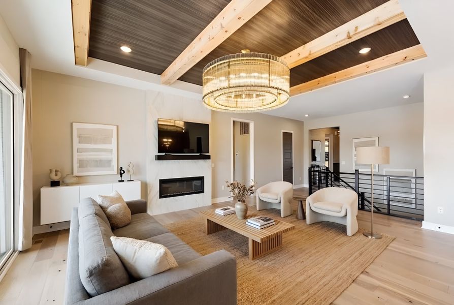 Furnished interior view inside a new home in Hidden Fields, Hoschton (Image 41).