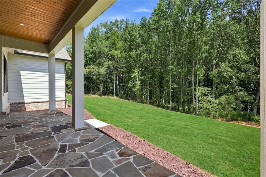 Exterior details and patio area of a home in , Canton (Image 37).