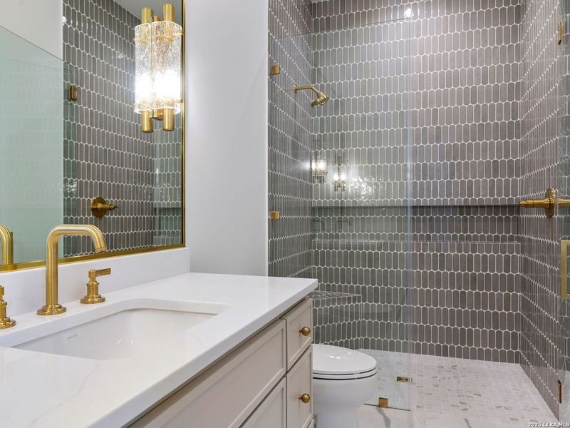 Furnished interior view inside a new home in , San Antonio (Image 41).