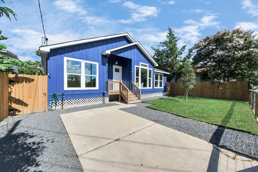 The fully fenced front yard offers a rare blend of privacy and curb appeal—ideal for enjoying a morning coffee under the shade or letting your dog play safely out front. With room for garden beds, a cozy seating area, or even a swing, this space is ready to be personalized to match your lifestyle. The fully fenced front yard offers a rare blend of privacy and curb appeal—ideal for enjoying a morning coffee under the shade or letting your dog play safely out front. With room for garden beds, a cozy seating area, or even a swing, this space is ready to be personalized to match your lifestyle.