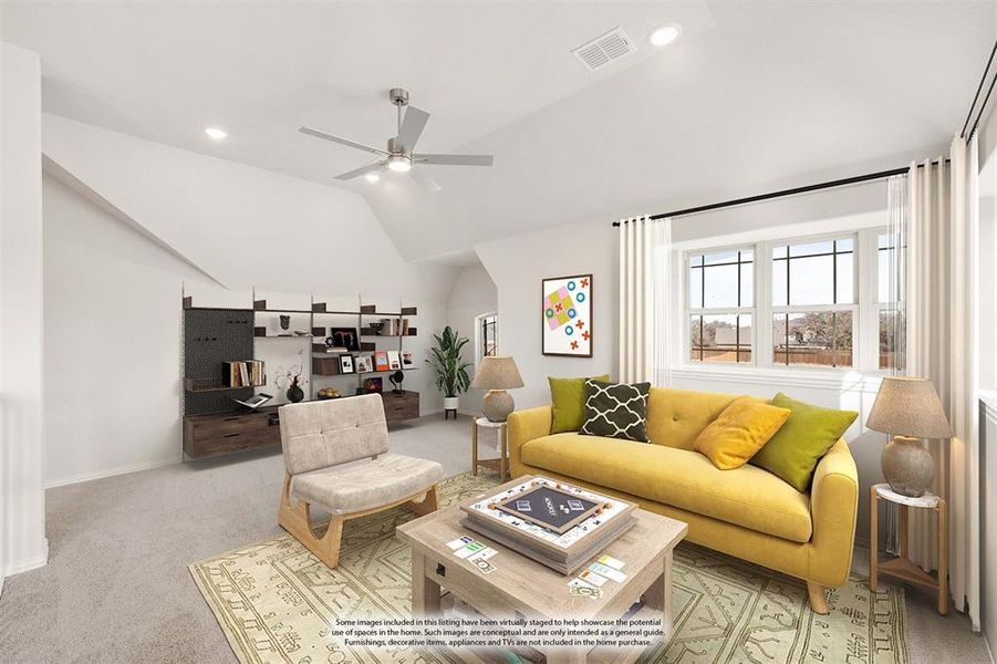 Furnished interior view inside a new home in El Dorado, Granbury (Image 12).