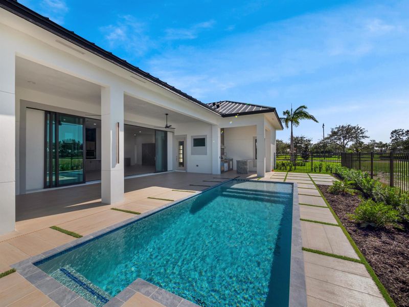 Front exterior of a new home in , Port St. Lucie, FL, highlighting curb appeal (Image 27).