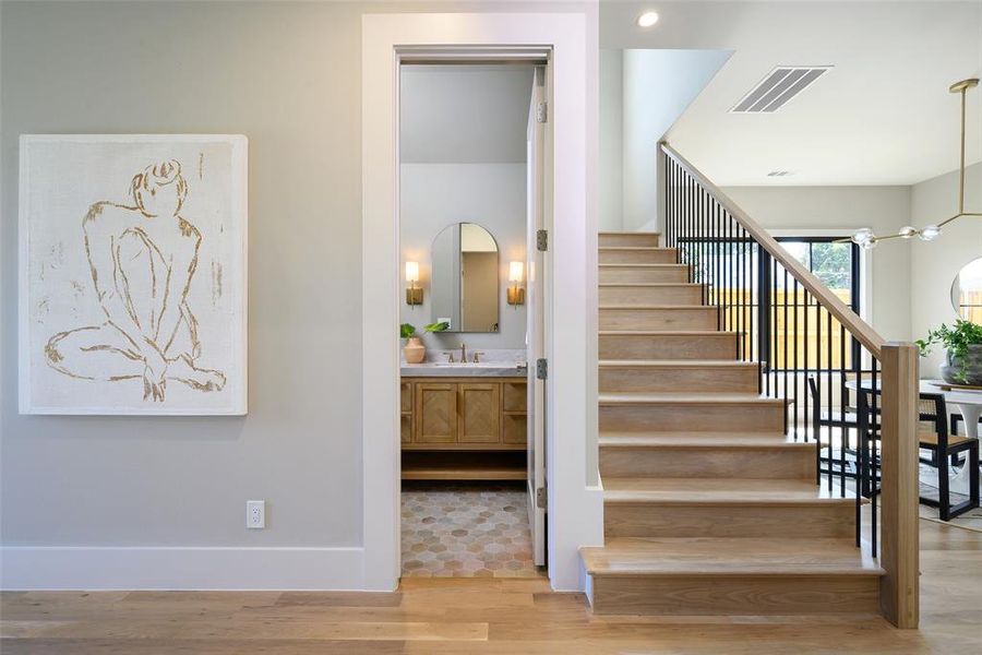 Furnished interior view inside a new home in , Dallas (Image 9).