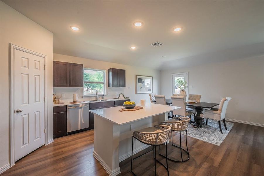 Furnished interior view inside a new home in Craftsman’s Corner, Cleburne (Image 6).