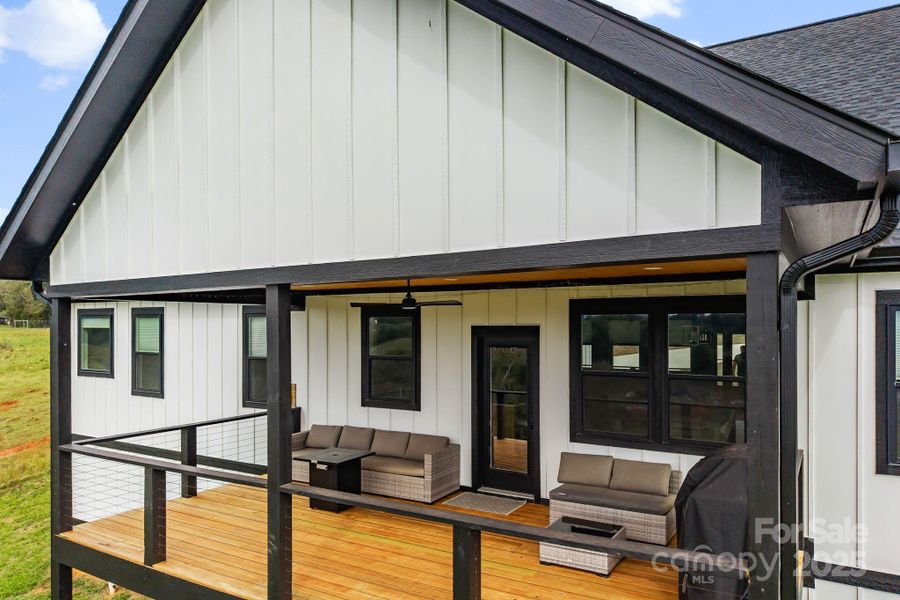 Exterior details and patio area of a home in , Alexander (Image 23).