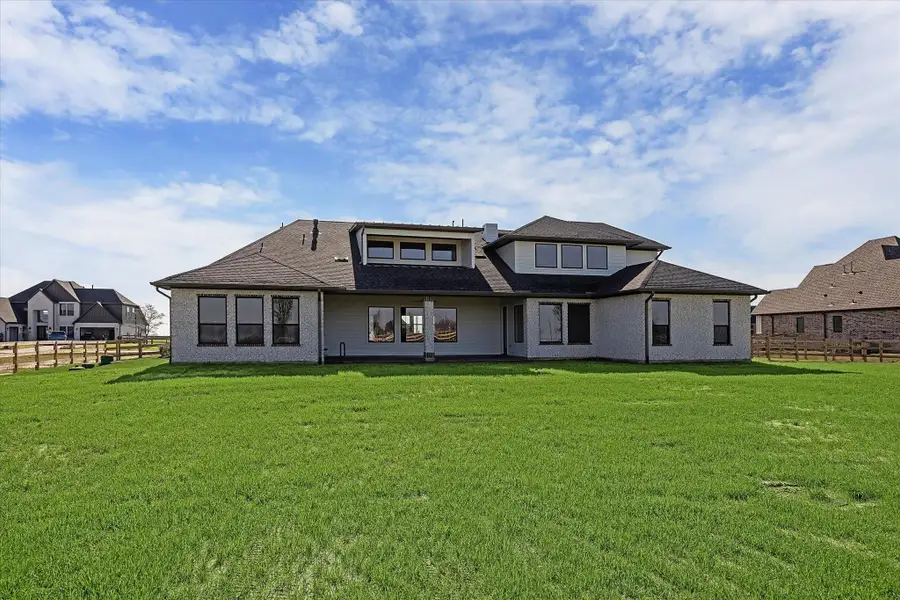 Front exterior of a new home in Lakeview, Waller, TX, highlighting curb appeal (Image 2). Front exterior of a new home in Lakeview, Waller, TX, highlighting curb appeal (Image 2).