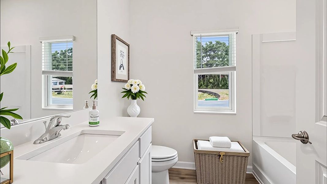 Representative furnished interior of a home built from the COVINGTON by D.R. Horton in Briarwood, Alachua (Image 11). Representative furnished interior of a home built from the COVINGTON by D.R. Horton in Briarwood, Alachua (Image 11).