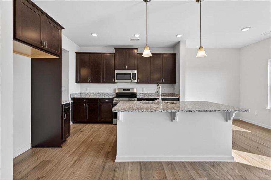 Furnished interior view inside a new home in Townes At The Stiles, Cartersville (Image 11).