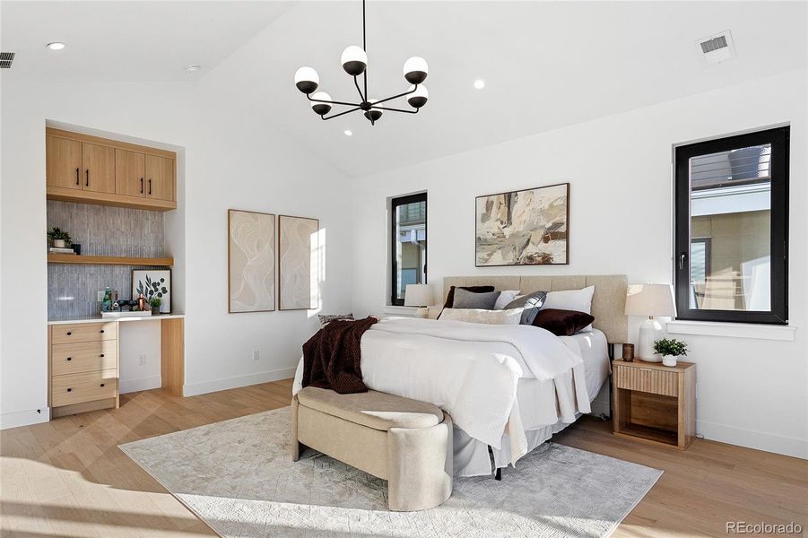 Furnished interior view inside a new home in , Denver (Image 10).