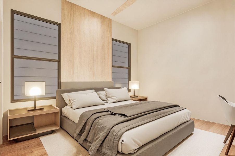 Downstairs bedroom 2.