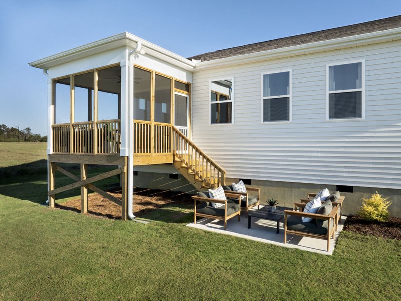 Representative exterior details of a home built from the Allegheny by Mattamy Homes in Fox Field Farms, Broadway (Image 4).