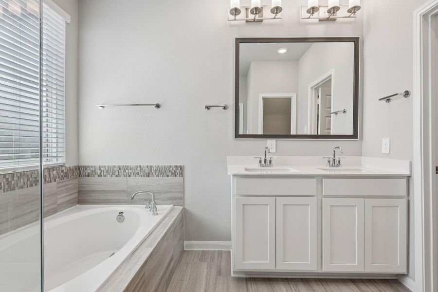 Furnished interior view inside a new home in Kemah Crossing - Luxe Series, Kemah (Image 6). Furnished interior view inside a new home in Kemah Crossing - Luxe Series, Kemah (Image 6).