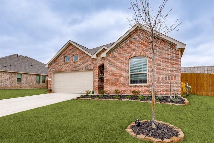 Front exterior of a new home in , Azle, TX, highlighting curb appeal (Image 20).