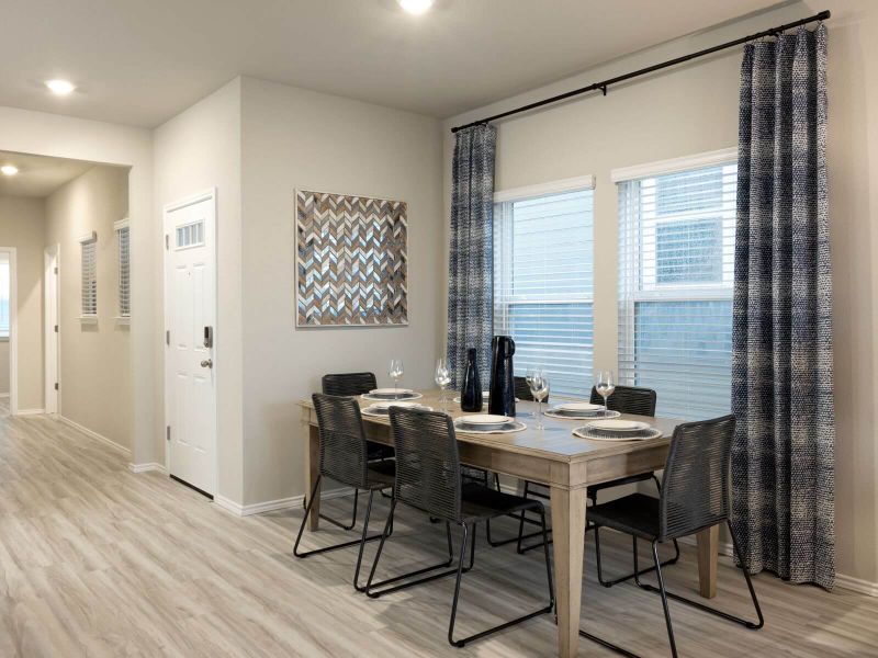 Furnished interior view inside a new home in Turner's Village, Buda (Image 5).