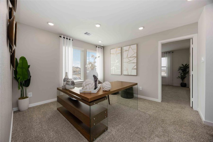 Furnished interior view inside a new home in Pinehaven, Houston (Image 25).