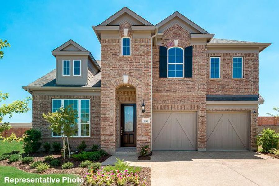 Representative exterior photo of a completed home built from the Grand Alexandria by Grand Homes in Grand Oaks, Celina, TX (Image 20). Representative exterior photo of a completed home built from the Grand Alexandria by Grand Homes in Grand Oaks, Celina, TX (Image 20).