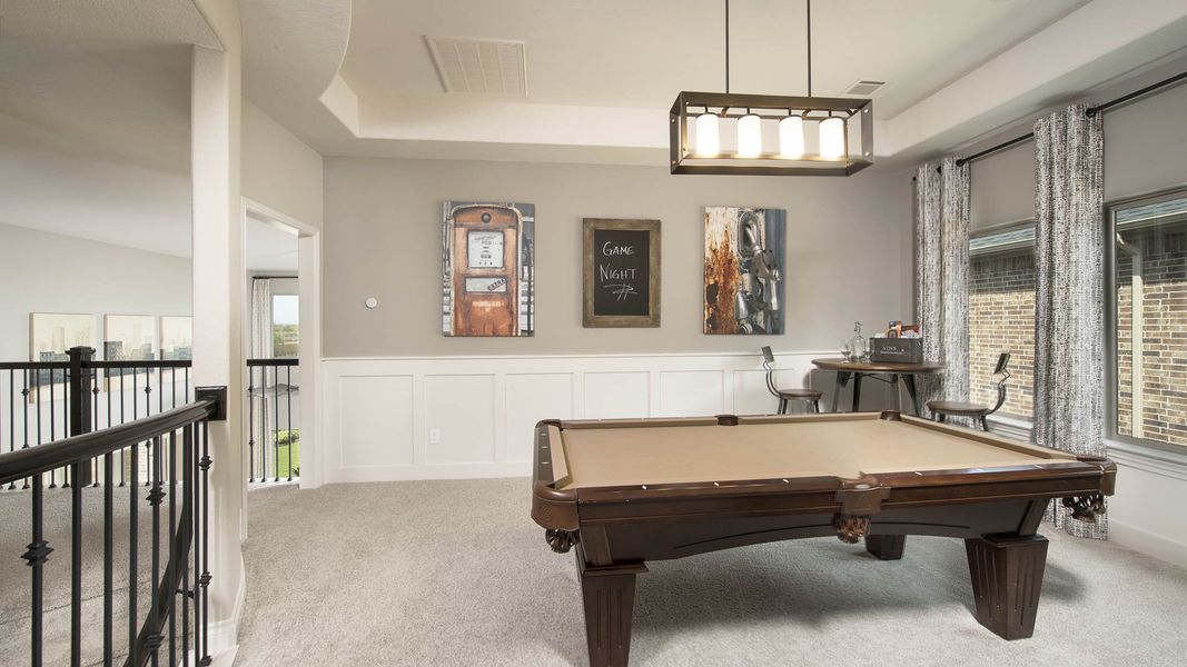 Furnished interior view inside a new home in Bridgeland, Cypress (Image 17).