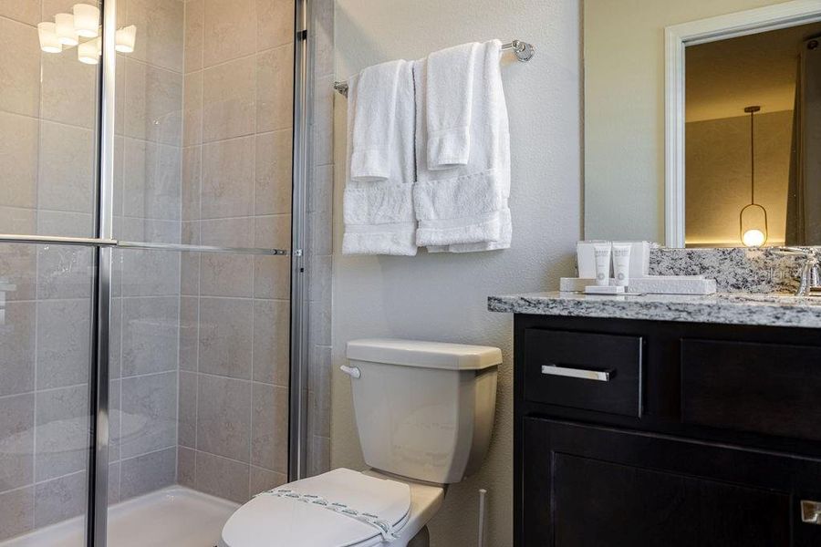 Furnished interior view inside a new home in , Clermont (Image 50).