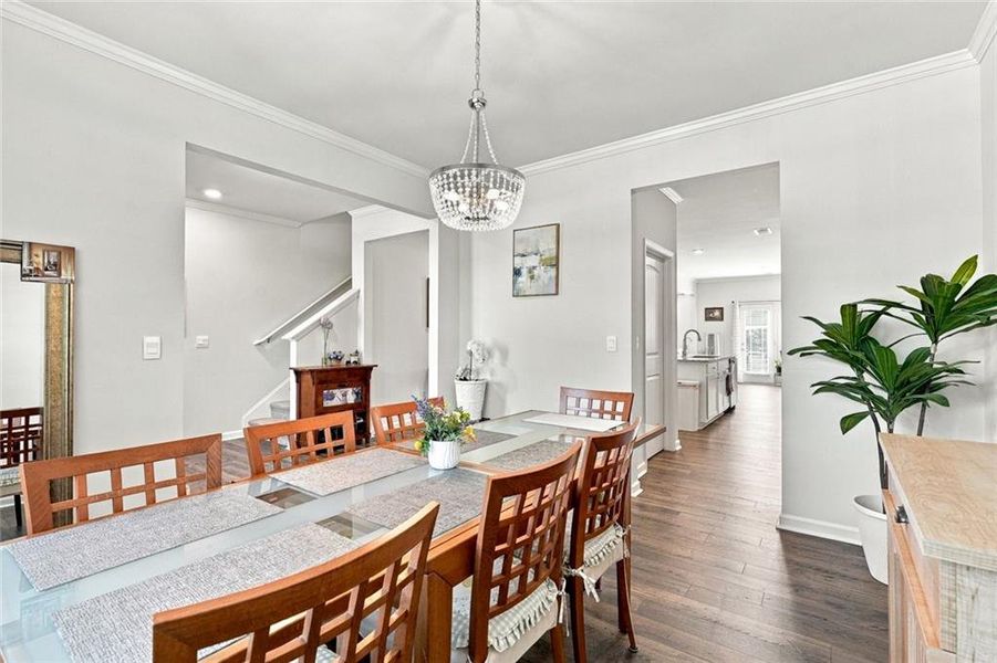 Furnished interior view inside a new home in , Braselton (Image 10). Furnished interior view inside a new home in , Braselton (Image 10).
