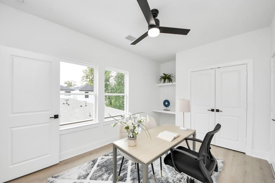 Furnished interior view inside a new home in , Houston (Image 23).