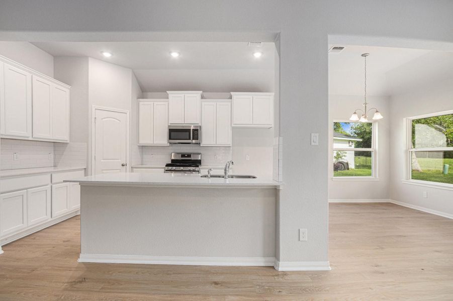 Furnished interior view inside a new home in , Bay City (Image 9). Furnished interior view inside a new home in , Bay City (Image 9).