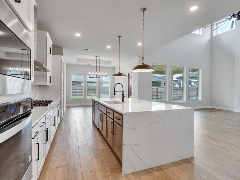 Furnished interior view inside a new home in Meridiana, Manvel (Image 9).