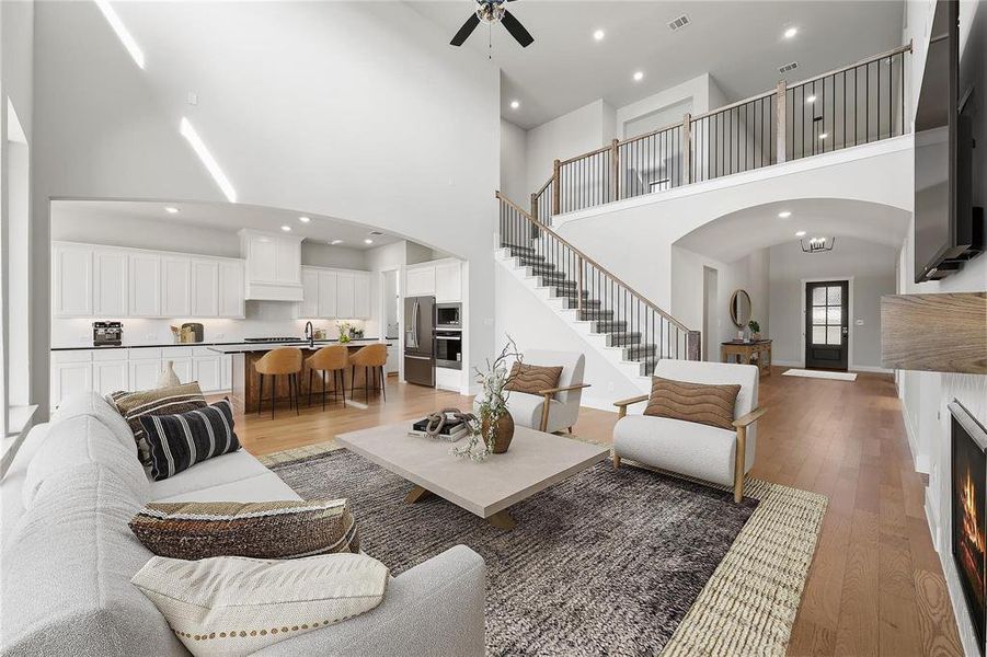 Furnished interior view inside a new home in Chatham Reserve, Providence Village (Image 6).