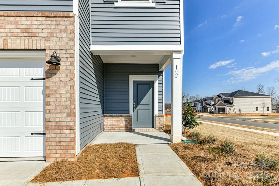 Exterior details and patio area of a home in Shepherds Landing, Mooresville (Image 2).