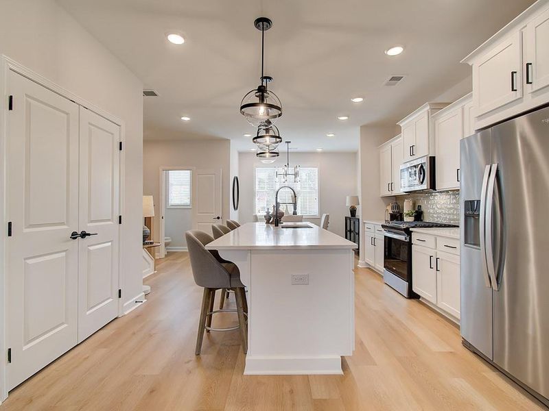 Furnished interior view inside a new home in Townes at South Main, Kennesaw (Image 17).