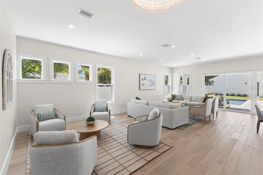 Furnished interior view inside a new home in , St. Petersburg (Image 50).